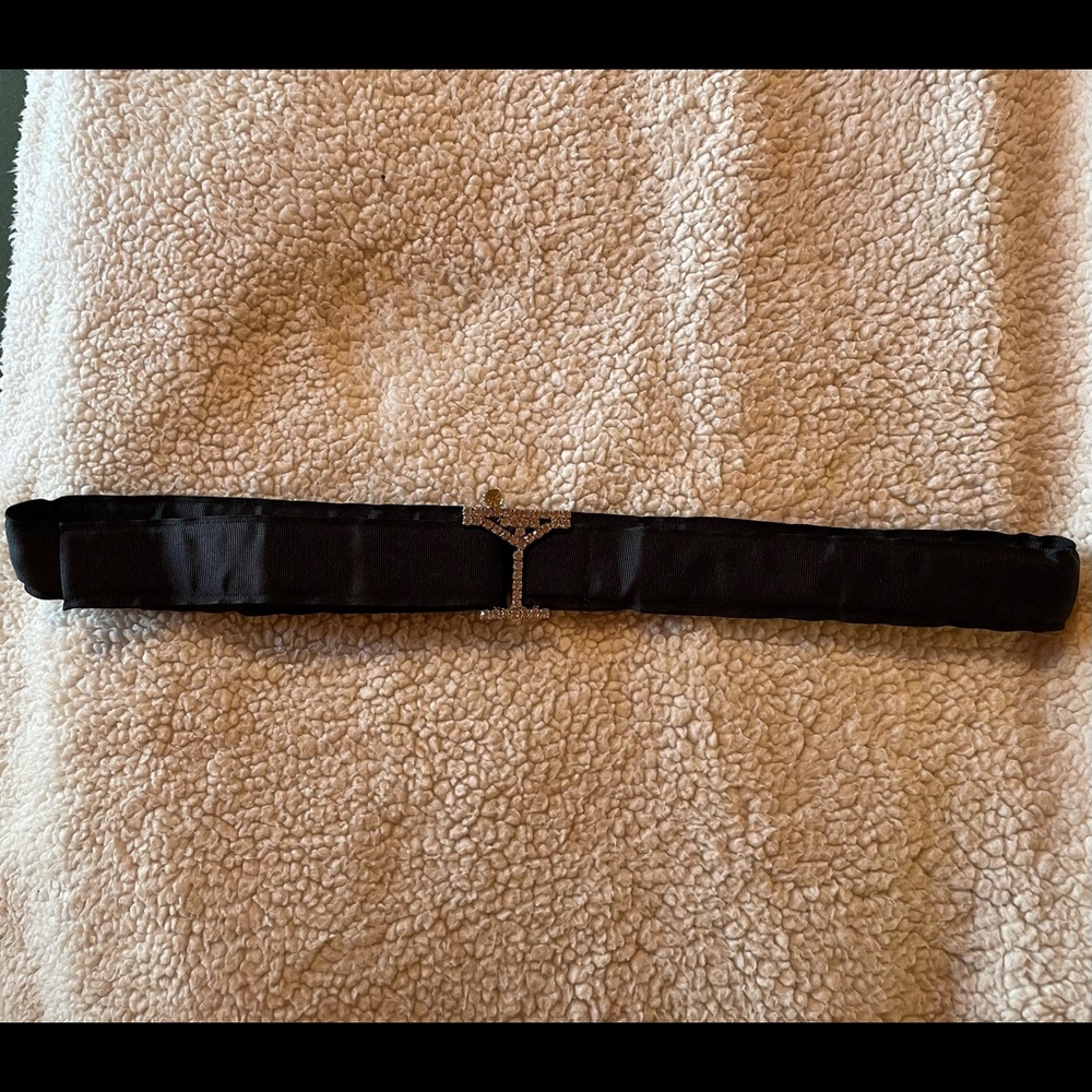 Martinis & More sparkly ribbon belt